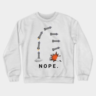 Rocket Falling Landing Fail Crewneck Sweatshirt